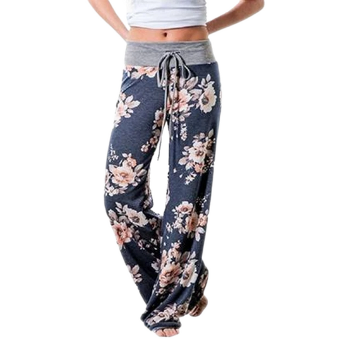 Women's Loose-Fit Floral Pants