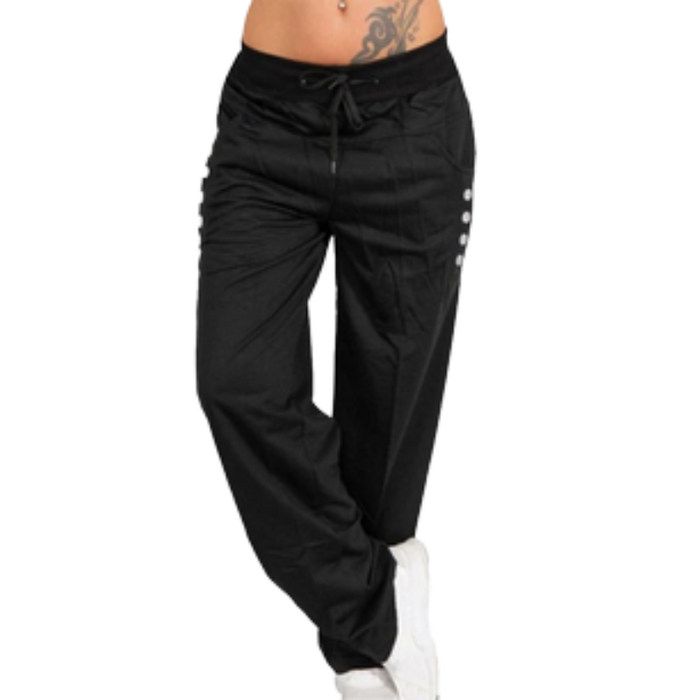 Casual High Waist Oversized Loose Leggings Sports Pants