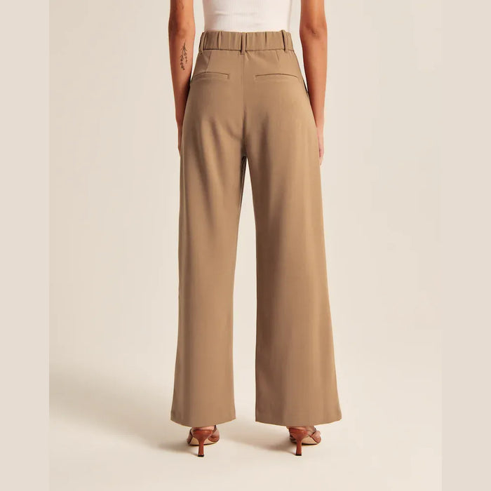 High Waist Tailored Wide Leg Pants