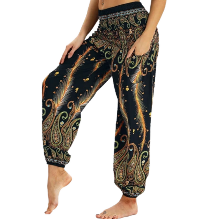 Peacock Yoga Pants