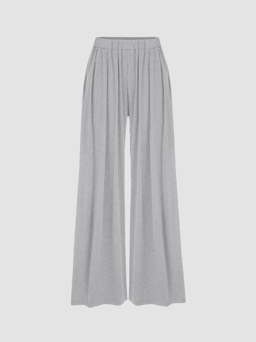 Women's High Elastic Wide Leg Pants