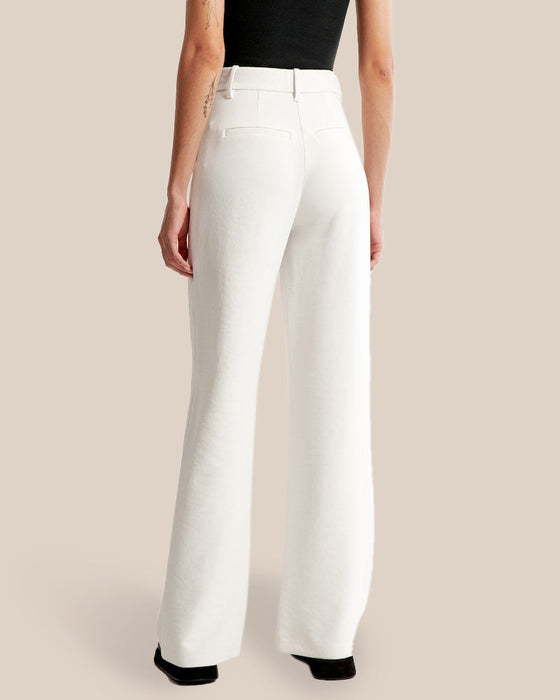 Summer 2023 Icy Tailored Crepe Wide-Leg Pants