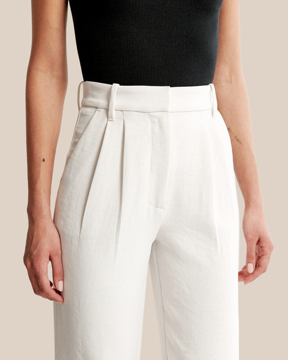 Summer 2023 Icy Tailored Crepe Wide-Leg Pants